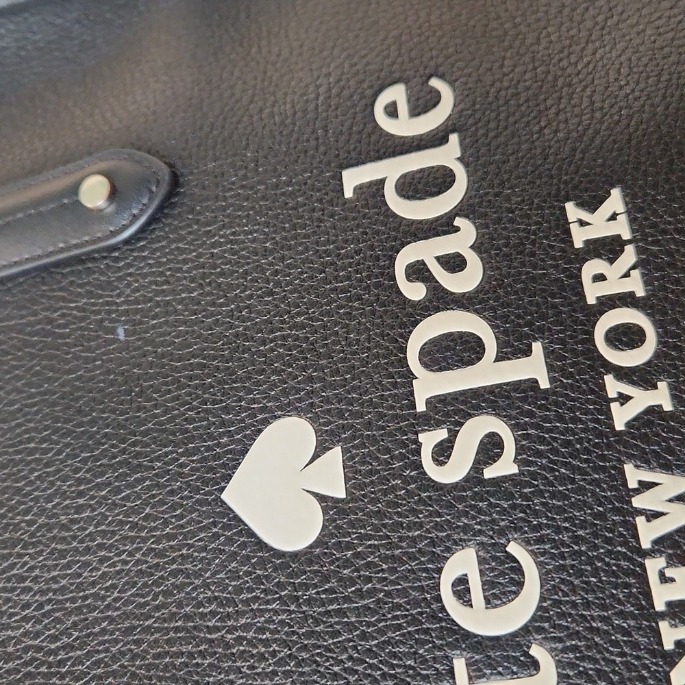 Kate Spade Ella Pebbled Black Leather Tote - Picture 7 of 9